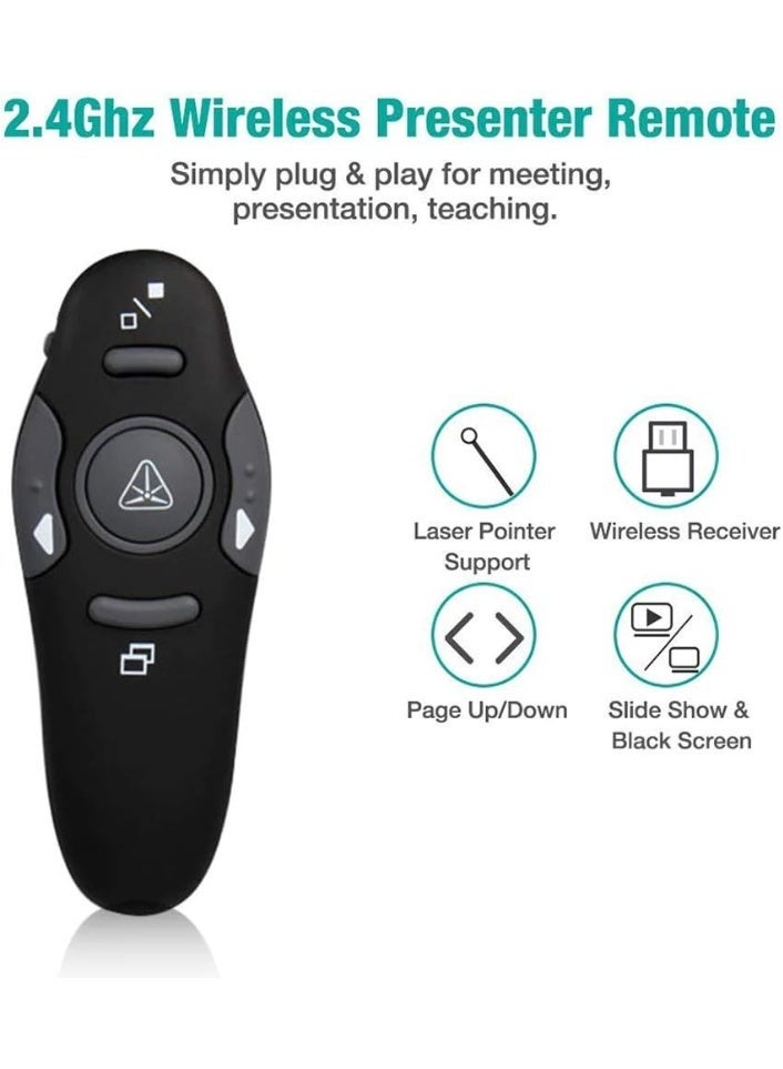 ريموت تحكم لاسلكي 2.4GHz للعرض التقديمي PowerPoint مع مؤشر ليزر - Image 5
