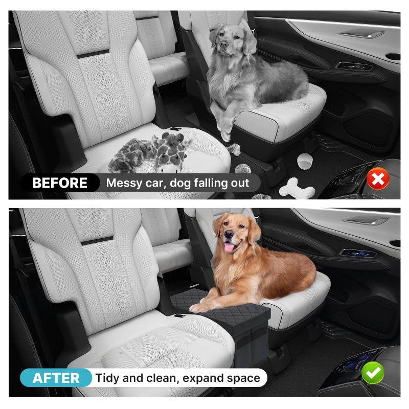 Mixsuper Liner Car Seat Organizer for Subaru Ascent 2019-2026, Console Organizer Backseat Box for Subaru Ascent, Dog Toy Box Storage Bin Kids Toys Baby Supplies Travel Accessories - Image 4