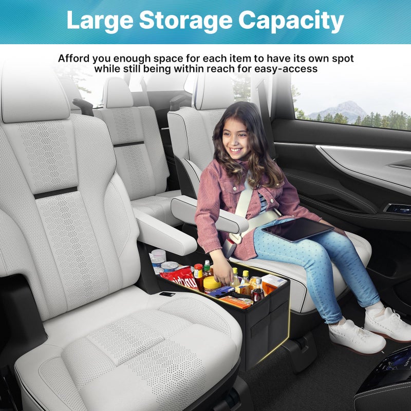 Mixsuper Liner Car Seat Organizer for Subaru Ascent 2019-2026, Console Organizer Backseat Box for Subaru Ascent, Dog Toy Box Storage Bin Kids Toys Baby Supplies Travel Accessories - Image 3