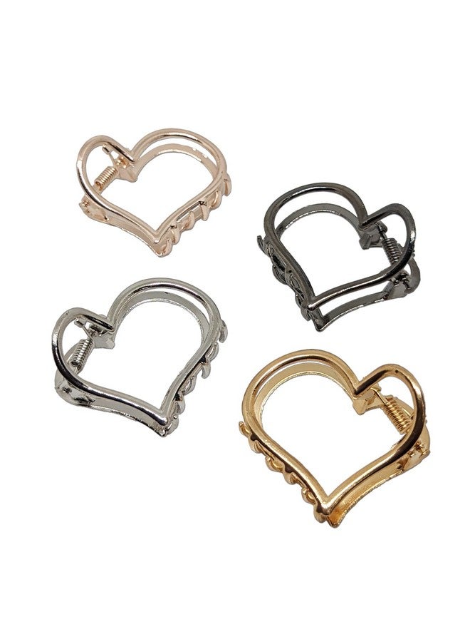 Comet Busters Stylish Metal Hair Clutchers Claw Clips for Women and Girls (Pack of 4) (HA137) - Image 1