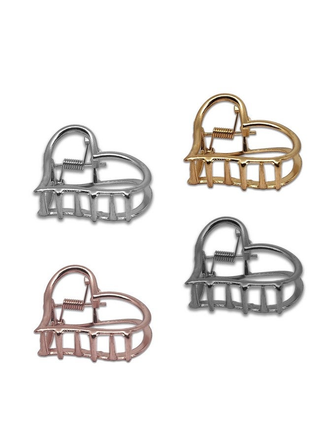 Comet Busters Stylish Metal Hair Clutchers Claw Clips for Women and Girls (Pack of 4) (HA137) - Image 2