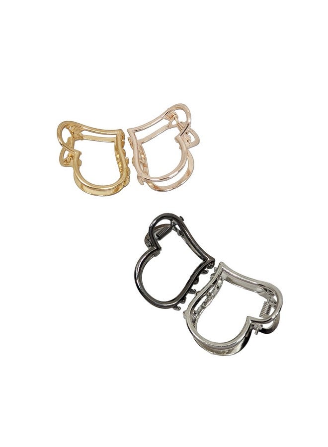 Comet Busters Stylish Metal Hair Clutchers Claw Clips for Women and Girls (Pack of 4) (HA137) - Image 4