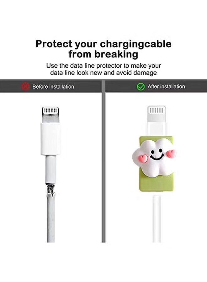 HS 3 Pieces Data Cable Protector Multicolour - Image 2