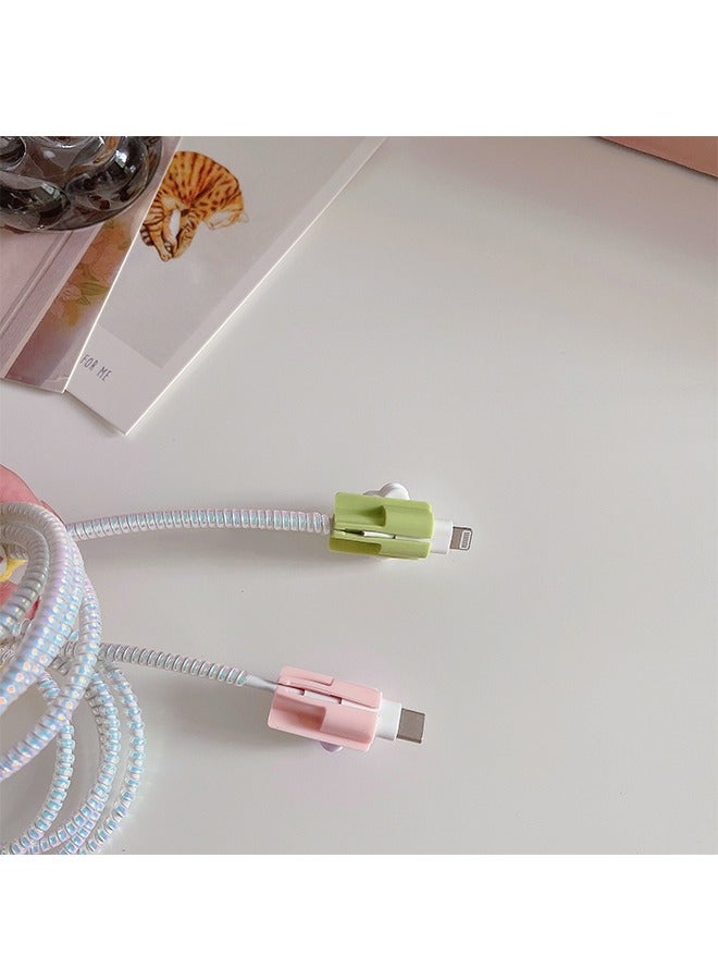 HS 3 Pieces Data Cable Protector Multicolour - Image 4