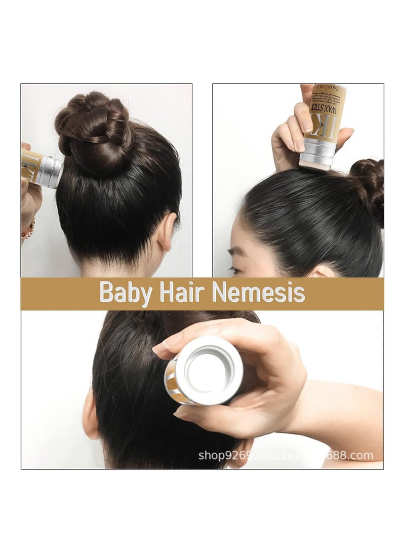 IKT Wax Stick for Hair, Slick Stick for Hair Non-greasy Styling Hair Pomade Stick, Strong Hold Makes Hair Look Neat and Tidy 75g - Image 2