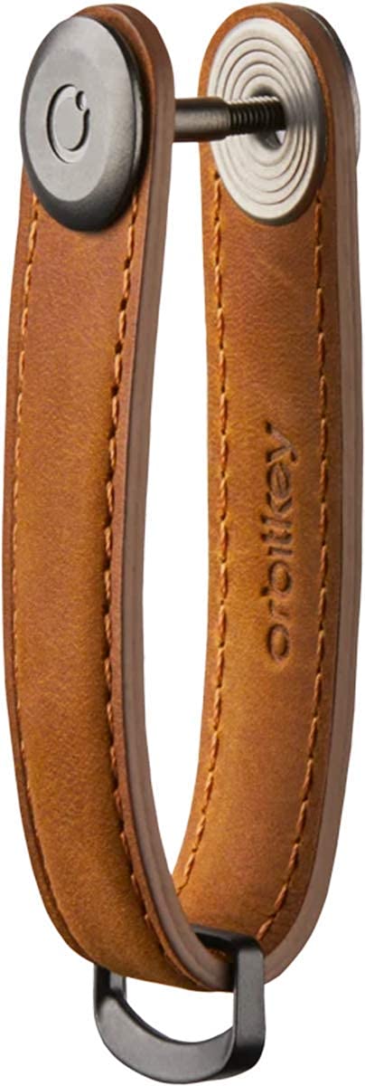 Orbitkey Orbitkey Crazy Horse Leather Key Organizer | Holds up to 7 Keys, Chestnut Brown  - Image 2