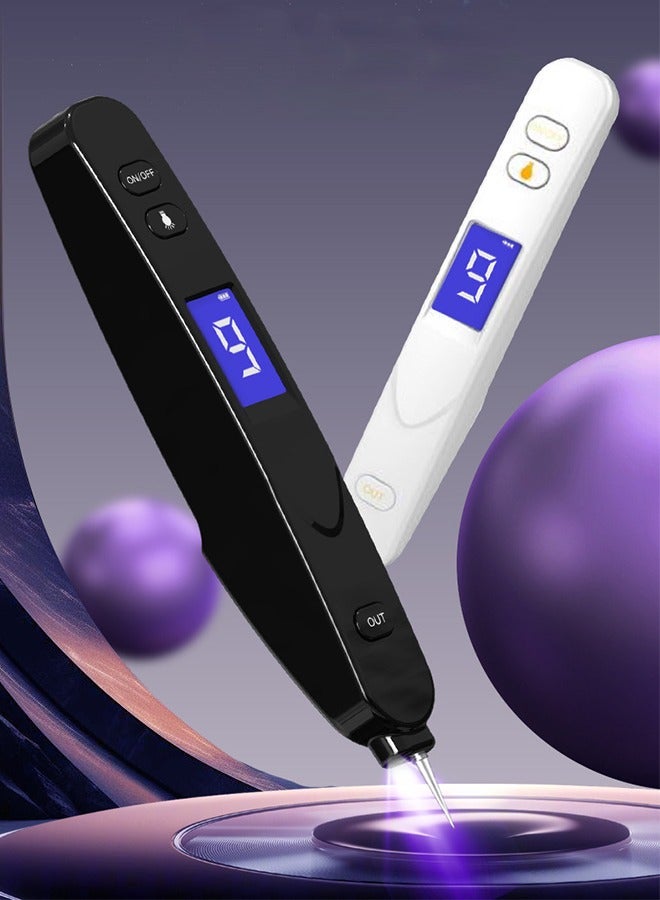 Spot Removal Pen with 9 Modes and LCD Display Replaceable Needle, USB Rechargeable Mole Removal Pen Skin Tag Removal Tool for Wart Spot Tattoo Body Freckles - Image 2