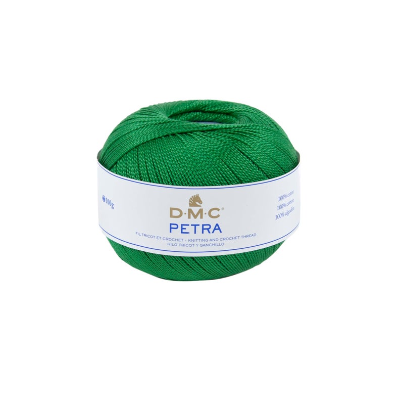 DMC Petra Yarn 100 Cotton Green 5700 Size 5