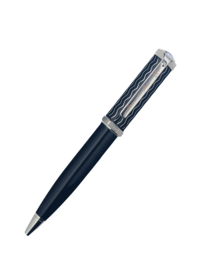 Ancora 1919 Gentleman Limited 888 Edition Refillable Ballpoint Pen - Smooth Writing - Engraved Luxury Pen - Warranty - Gift for Men & Women - Blue Ink