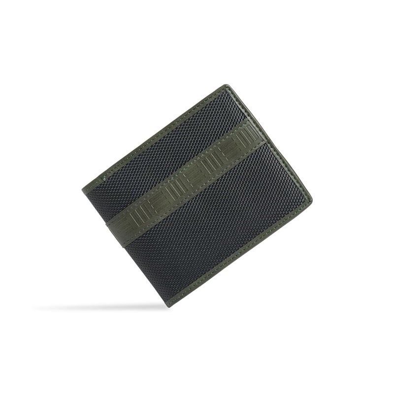 EUME Zen Wallet for Men, Olive Green | Slim Bifold Premium Vegan Leather | 6 Card Slots, 2 Compartments, 2 Slip Pockets| Stylish & Durable Men Wallet | Perfect for Everyday Use - Image 1