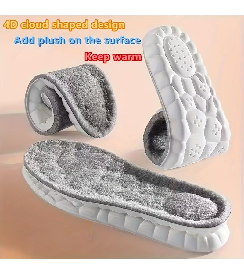 Winter Warm Thick Plush Insoles For Women Men Size EU4142 10pcs Thermal Shoe Pads Soft Snow Boots Insert Cold Climate Footwear Accessories - Image 5