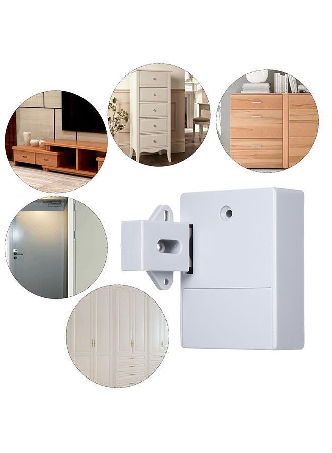 NIBEMINENT Hidden-Cabinet Electronic Lock White 8.6x6.3x2.9centimeter  - Image 4