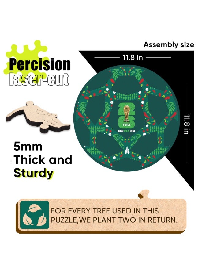 فيفا أحجية خشبية مرخصة رسميًا "كرة القدم الموحدة" لكأس العالم 2026 - 200 قطعة - Image 4