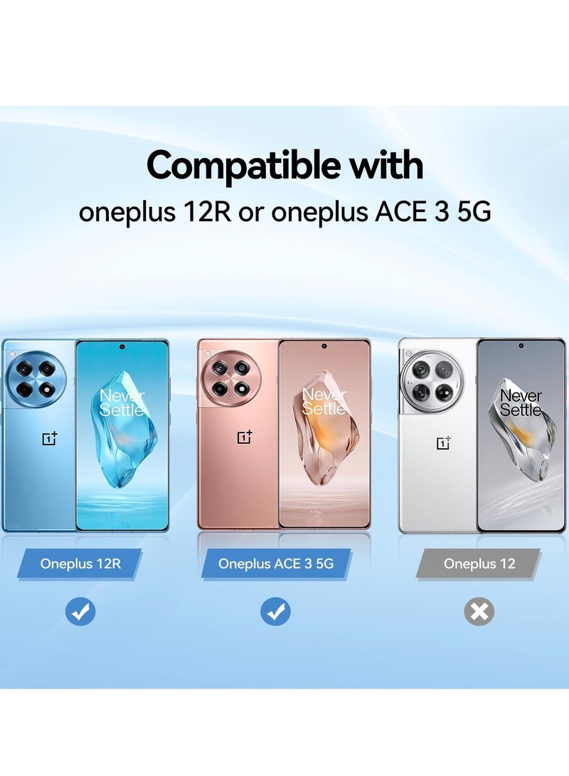 BORTONY One plus Ace 3 5G Case Cover Soft Silicone Case Lightweight Shock Protective Cover With Camera Protection Designed For One plus Ace 3 5G - Image 2