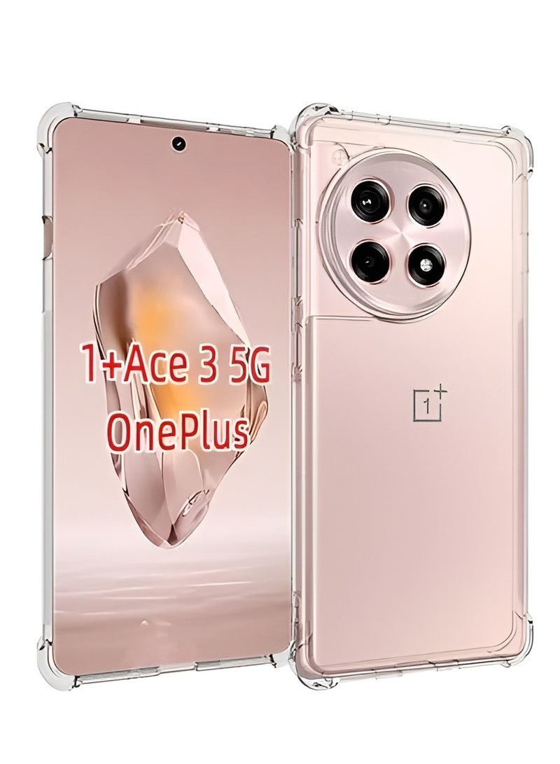 BORTONY One plus Ace 3 5G Case Cover Soft Silicone Case Lightweight Shock Protective Cover With Camera Protection Designed For One plus Ace 3 5G - Image 1