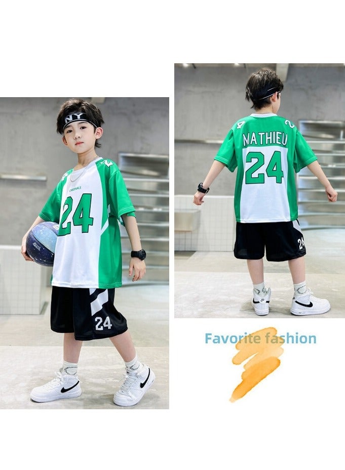 KUYING New Children's Basketball Suit Set - Image 4