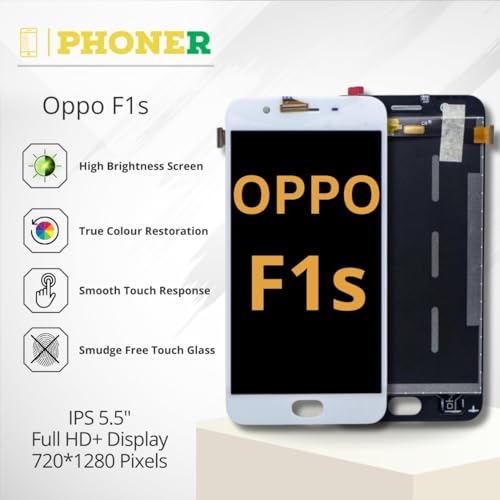 Vooli Compatible for Oppo F1s Oppo F1s (A1601) Care OG Mobile Display+Touch Screen Combo Folder Oppo F1S / A59 / A59s White - Image 2