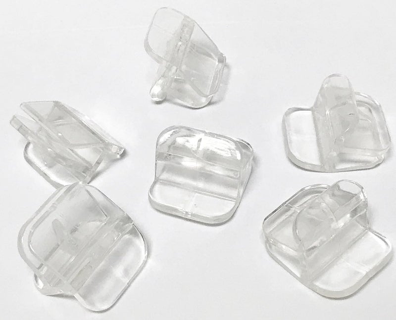Encompass All 6 Pack Rimless Clips for Glass Canopies (1/8" to 3/16" Thick) - Image 1