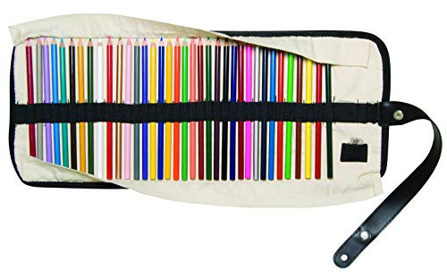 Heritage Lace Alvin, Heritage Arts, SPC36, Roll-Up Pencil Case with Leather Strap - Holds 36 Pencils - Image 3