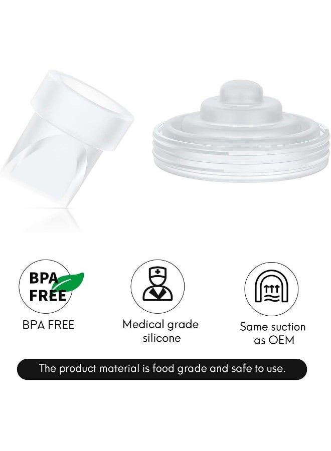 Durceler Replacement 10 Duckbill Valves/Duck Bill Valve & 6 Silicone Membrane/Diaphragm Compatible with Momcozy M5 Wearable Breast Pumps - Image 5