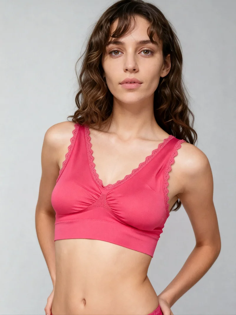 ليس اند مي  Women’s Seamless Bralette – Soft Fit Lounge & Casual Wear