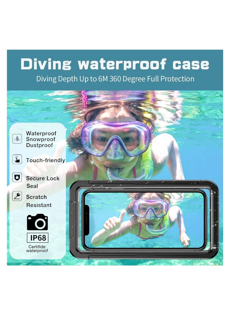 SYOSI, Waterproof Phone Case, Universal Underwater Take Photo Case with Lanyard for iPhone 11 12 Pro Max for Samsung Galaxy for Huawei, for Xiaomi, for Swimming - Image 5