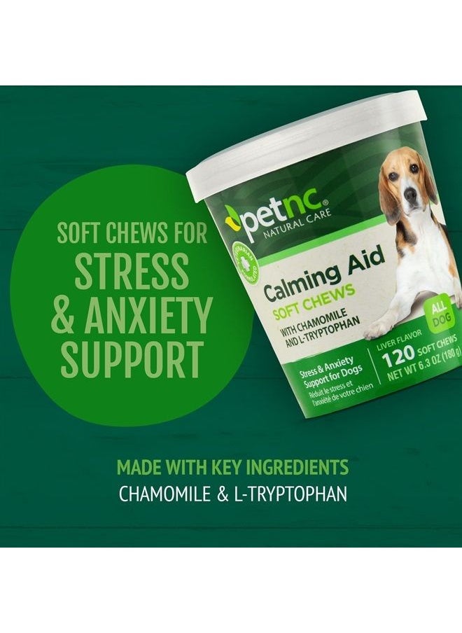 petnc NATURAL CARE - Calming Aid Soft Chews for Dogs, 120 Count - Image 1