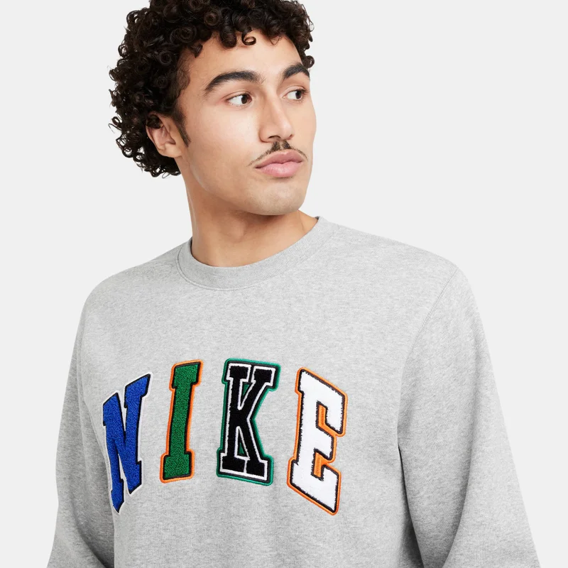 Nike Grey Men's Club Sweatshirt for Men | Best Price UAE
