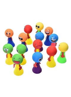 شيف سوفت مجموعة من قطعتين من لعبة Shivsoft Emoji Jumpimg Elf Fly Toy، متعددة الألوان  - Image 1