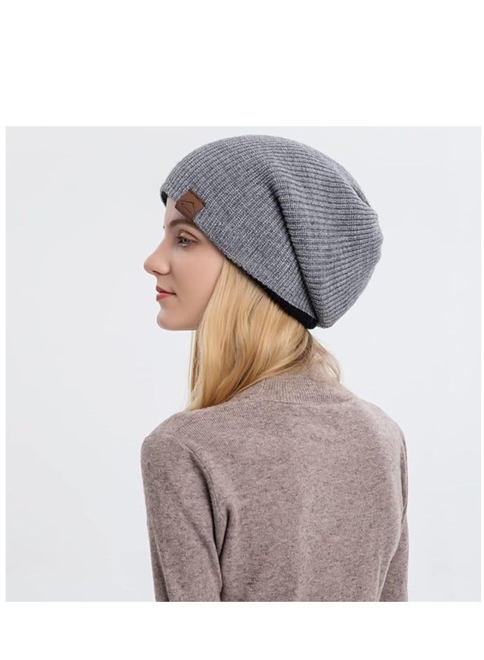 KASTWAVE Winter Knit Beanie Hat for Men Women Reversible Warm Cuffed Beanie Hat Double Layer Slouchy Ski Skull Cap - Image 5