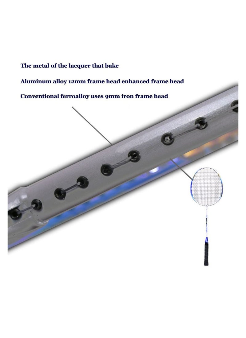 Generic Aluminium alloy badminton racquet Double racquet - Training badminton racquet set  - Image 5