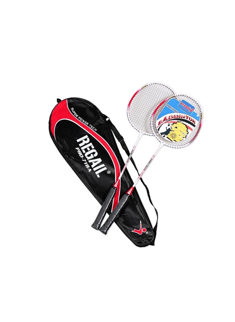Generic Aluminium alloy badminton racquet Double racquet - Training badminton racquet set  - Image 1