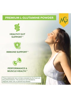 Marigold Pure Unflavored L-Glutamine Powder - Healthy Gut, Immune, And Muscle Support, Non-Gmo, Gluten Free, Soy & Allergen Free (5G / 5000Mg Per Serving)  - Image 3