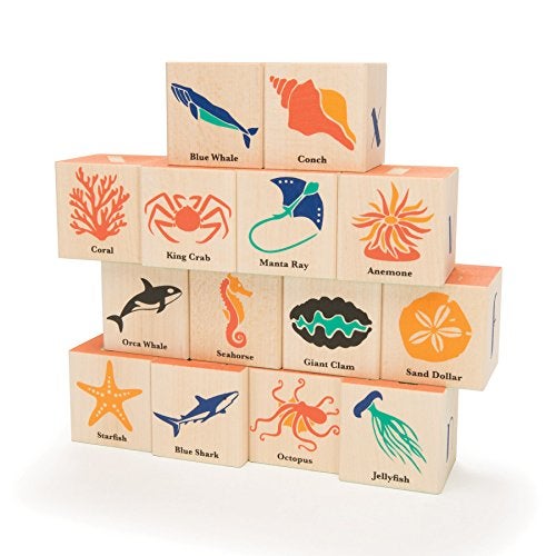 Uncle Goose Ocean Blocks Made in The USA - Image 1