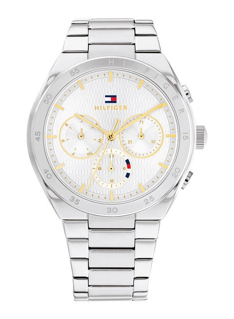 Women Analog Round Shape Stainless Steel Wrist Watch 38 mm