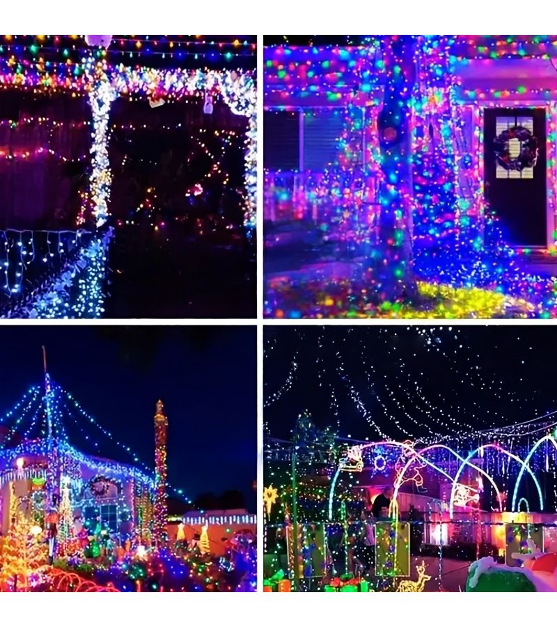 Multi Color Solar Powered LED Christmas String Lights 7M 50 Bulbs Decorative For Yard Tree Party Decor - Image 5