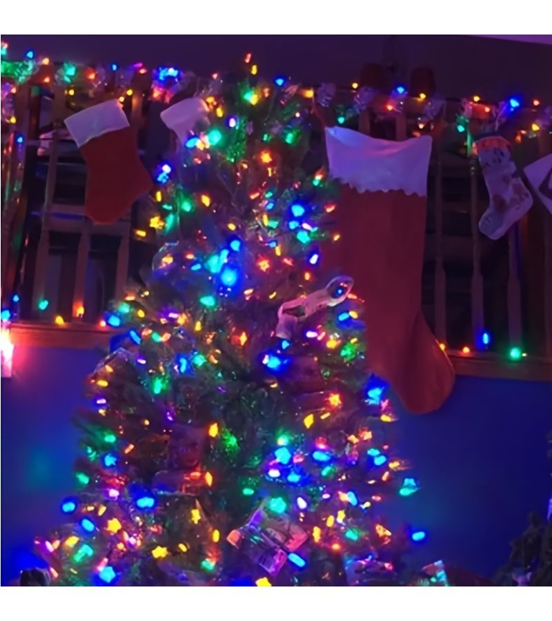 Multi Color Solar Powered LED Christmas String Lights 7M 50 Bulbs Decorative For Yard Tree Party Decor - Image 4