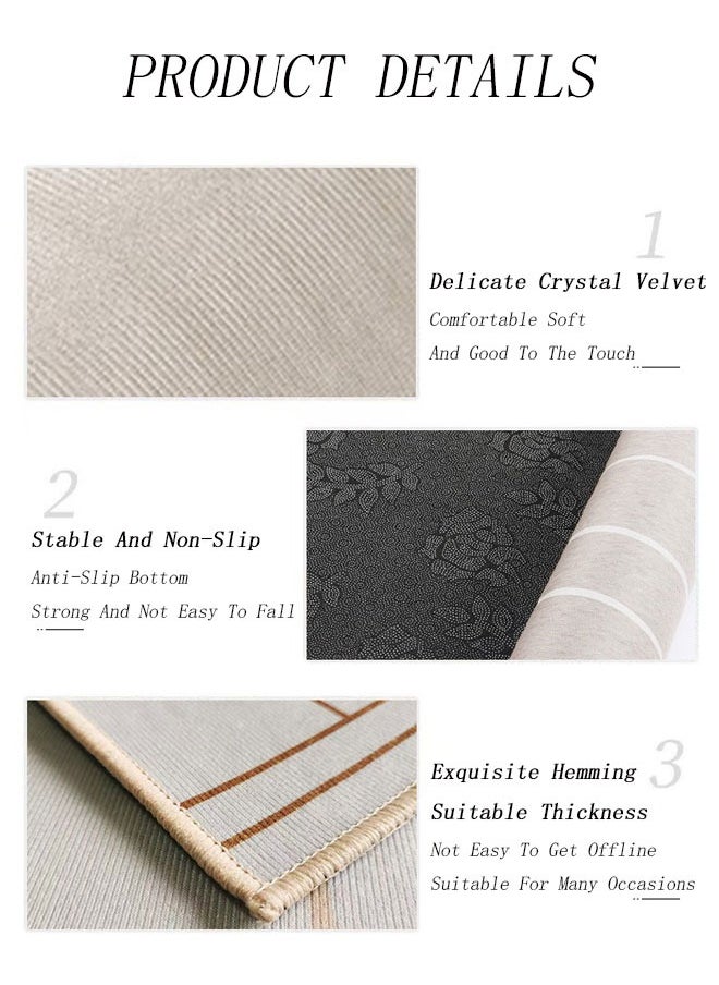 Vinnatsu Washable Kids Traffic Play Mat Soft Crystal Velvet Rugs City map Printed Early Education Crawling Mat Home Decor Rug For Home Bedroom Living Room And Outdoor Use 80*120CM  - Image 2