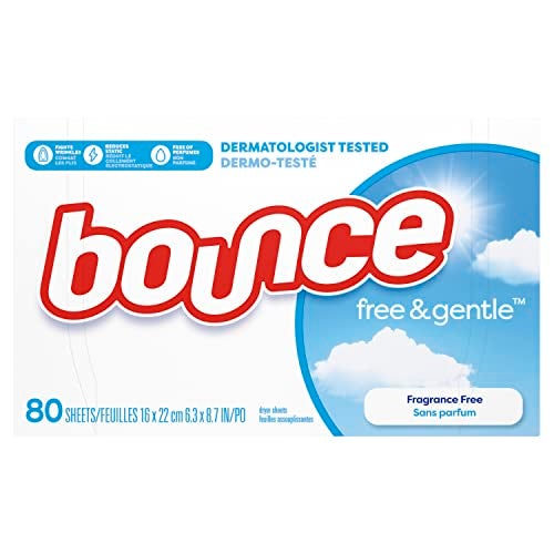 Bounce Free & Gentle, Fabric Softener Sheets, 80 Count - Image 1