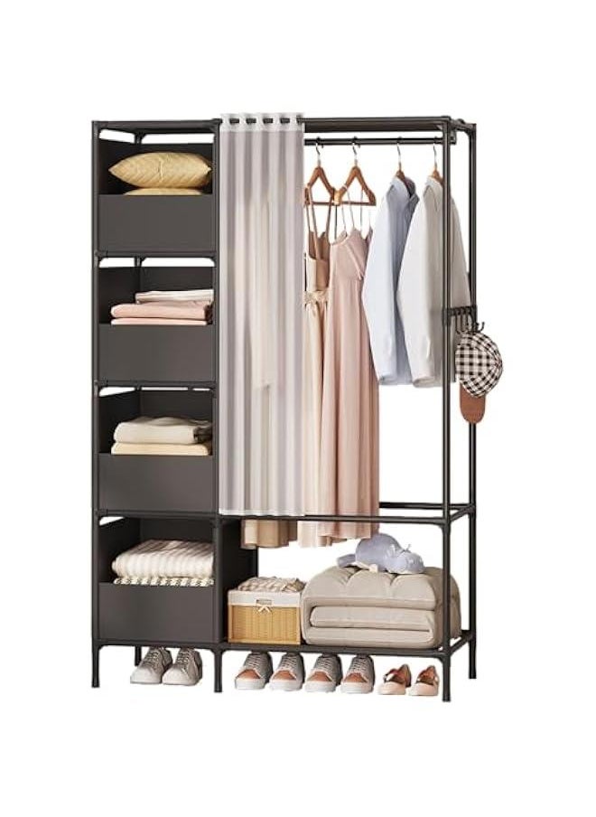 Clothes Rack, Clothing Rack with Storage Bag, Garment Rack, Non-woven Shelves for Shoes, Clothes Rack for Bedroom, Hallway, Entryway (28-06) - pzsku/Z7DC97DF266002BF6B624Z/45/_/1725953898/387a1320-76b9-4777-b5b1-e5d5ad73ece0