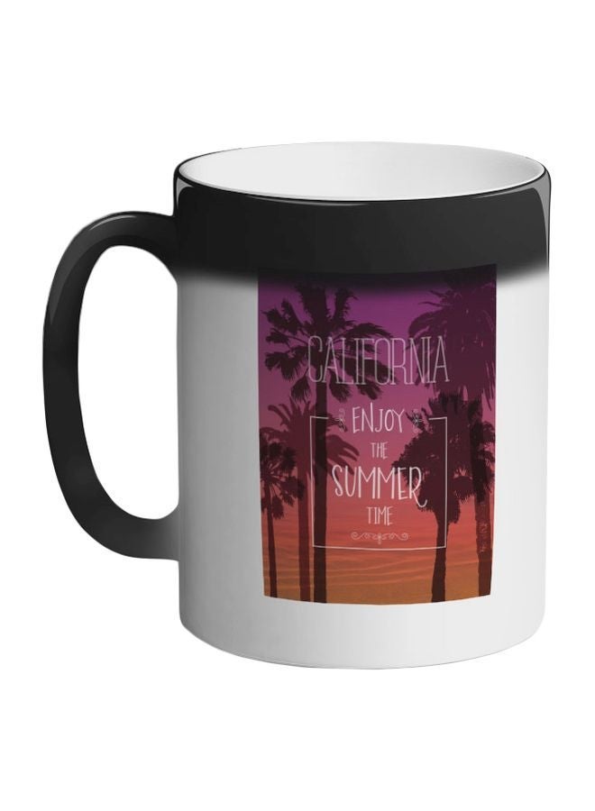 Quote Printed Colour Changing Coffee Mug Black 11ounce