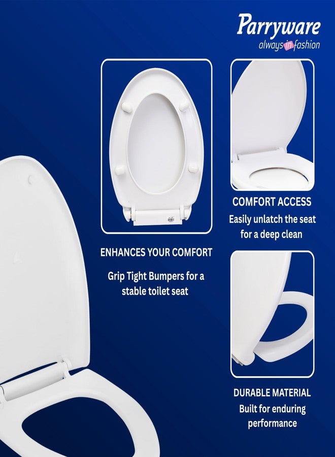 Parryware Casa Soft Close Seat Cover (E83001C) with Adjustable Hinges | Eco-friendly Material with Superior Finish |Round Shape & Ultra White Colour Commode Seat Cover Antibacterial Technology - Image 5