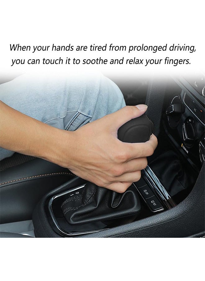 Depend Car Gear Shift Knob Cover - 2 Packs Anti-Slip Auto Knob Gear Stick Protector - Comfortable Silicone Handbrake Shifter Cover For Men Women - Universal Vehicle Interior Accessories - Black  - Image 4