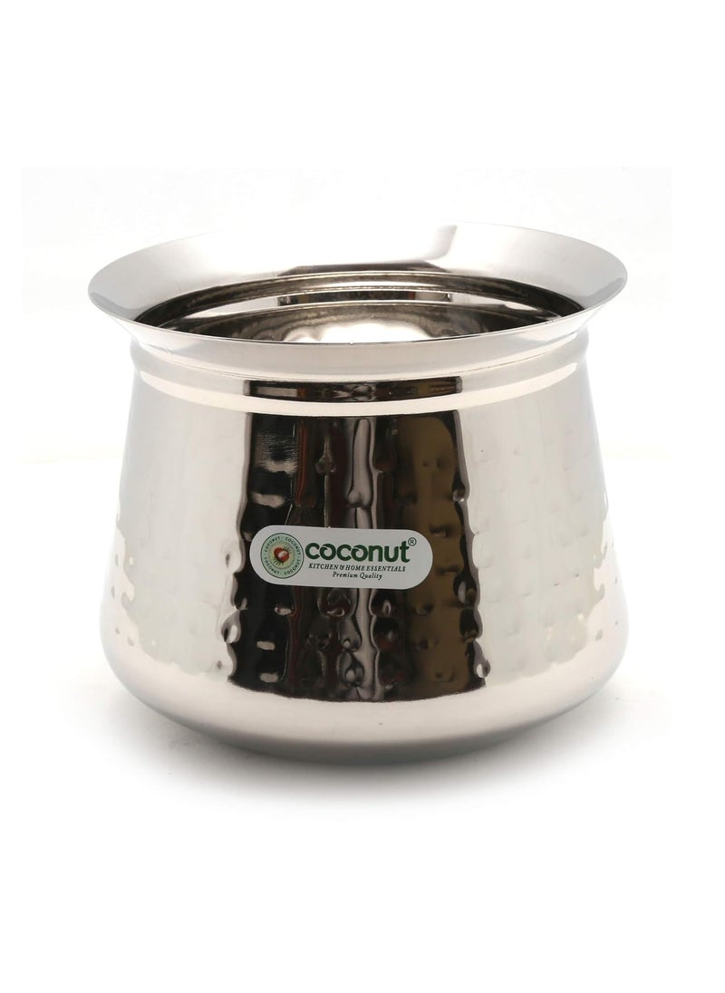 Coconut Coconut Stainless Steel - Cookware/Radiant Hammered Handi -1 Unit - Capacity - 450 ML  - Image 1
