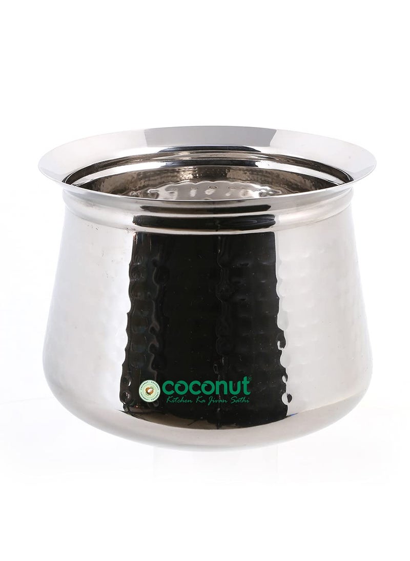 Coconut Coconut Stainless Steel - Cookware/Radiant Hammered Handi -1 Unit - Capacity - 450 ML  - Image 2