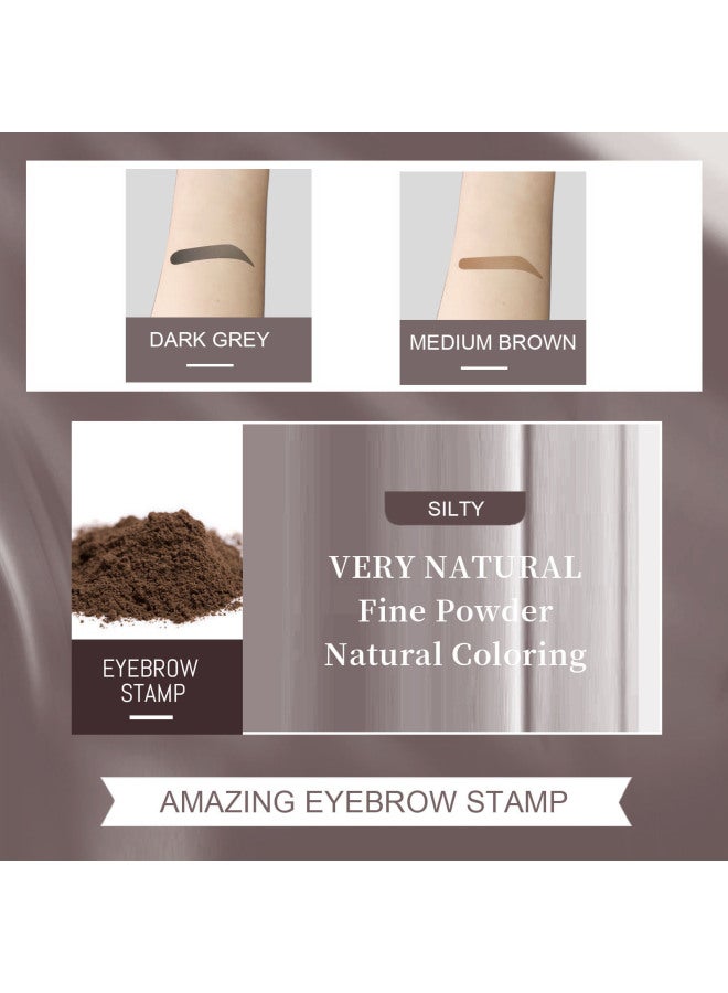 EELHOE Eyebrow Stencil Eyebrow Tool Natural Hairline Modification Lazy Eyebrow Filler Waterproof Eyebrow Cake - Image 3