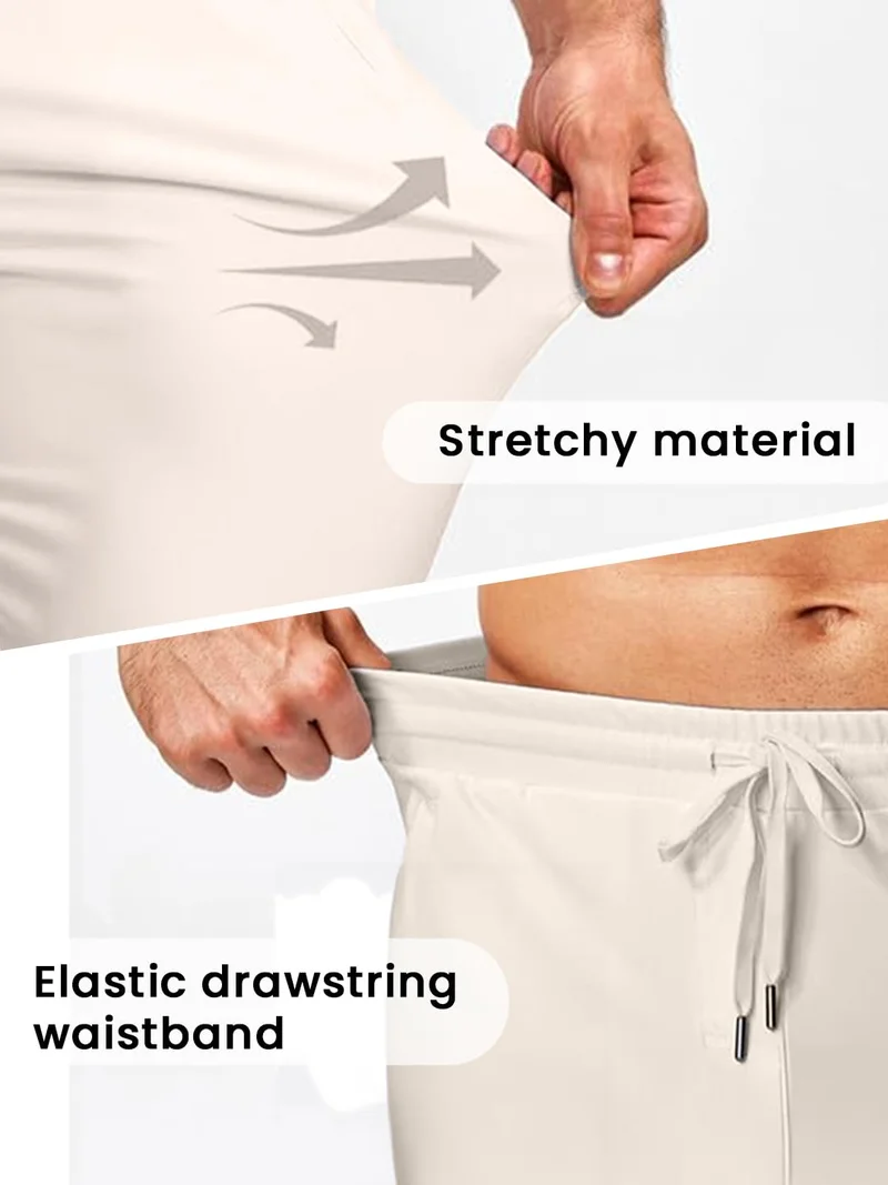 NOBERO  Men's Regular Fit Joggers in Arctic Wolf for Men | Best Price UAE