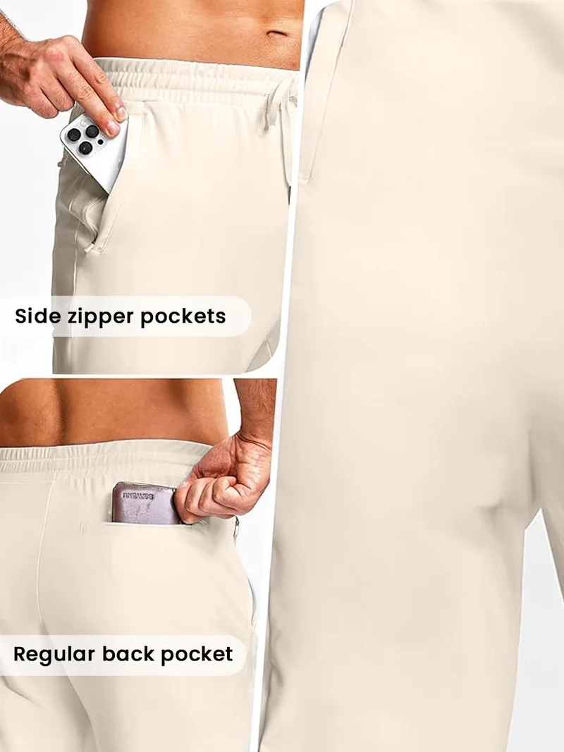 NOBERO  Men's Regular Fit Joggers in Arctic Wolf for Men | Best Price UAE