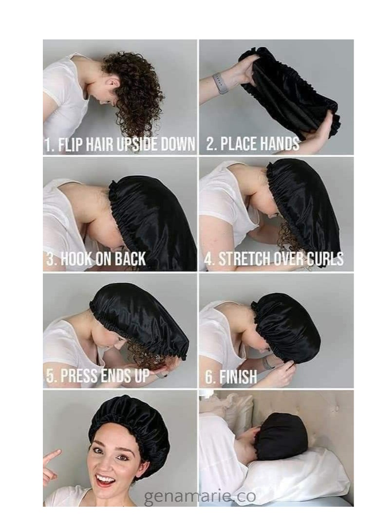 Generic - Satin Hair Cap To Prevent Hair Loss And Frizz, one piece - Image 1