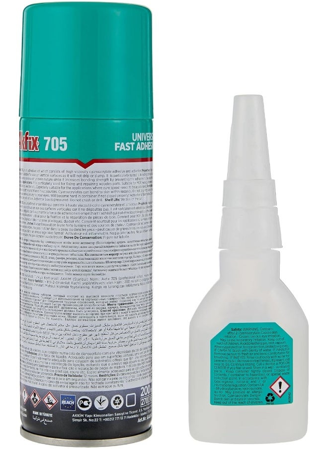 AKFIX Akfix 705 Universal Fast Adhesive 200 Ml  - Image 3